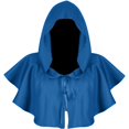 thumbnail image 2 of FNFYFH Medieval Hooded Cowl Cloak Halloween Hood Cowl Hat Hood Poncho Cosplay Costumes for Unisex Men Woman, 2 of 5