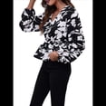 thumbnail image 2 of Blusa de Larga para Mujer, Estilo Babydoll, Ligera, de Poliéster, con Cuello en V y Mangas Abullonadas Floral M, 2 of 10