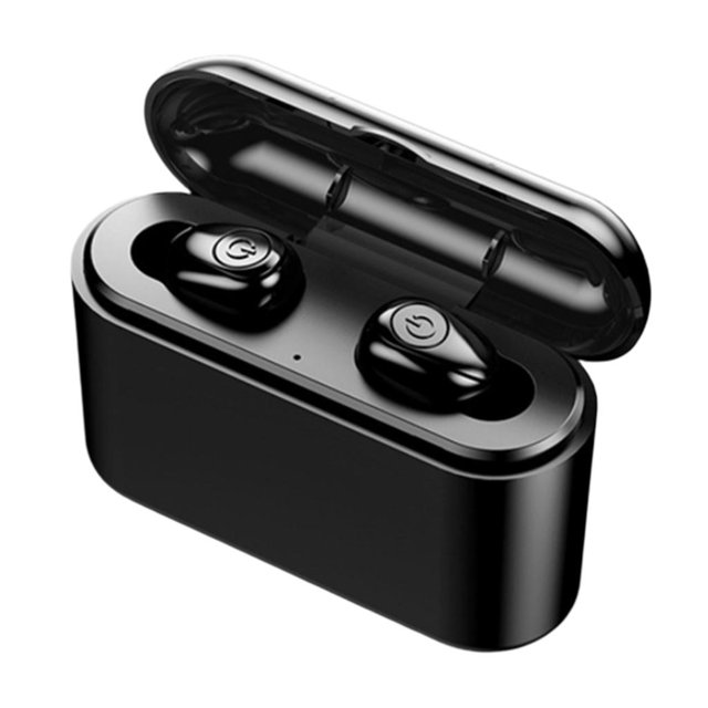 TWS Auriculares Bluetooth Estéreo deportivo IPX5 con micrófono Auriculares en Doble negro Sunnimix Auricular Auricular Impermeable