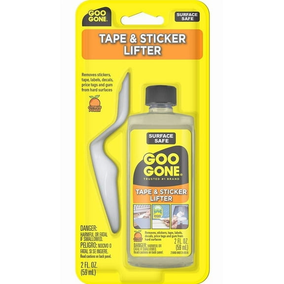Goo Gone Sticker Lifter - Adhesive & Sticker Remover - 2 Ounce - Citrus Power Removes Stickers Tape Labels Decals Tags and Gum