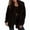 Black, variant on Women Winter Coats Lapel Faux Fur Jackets Open Front Mid-Long Cardigan Coat Casual Warm Winter Outwear Jackets Black XXL