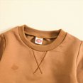 thumbnail image 6 of NOLDARES Toddler Baby Boy Fall Winter Clothing Sets Funny Print Sweatshirt Elastic Waist Pockets Pants Set 2 Piece Outfits Clothes(Brown,18-24 M), 6 of 7