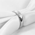 thumbnail image 4 of PAMTIER Unisex Tungsten Steel 4MM Cool Simple Classic Thin Mirror Polished Dome Polygonal Rhombus Multi-Faceted Ring Wedding Band Silver Size 7, 4 of 6