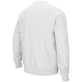 thumbnail image 3 of Men's Colosseum White Texas A&M Aggies Arch & Logo Tackle Twill Pullover Sweatshirt, 3 of 3