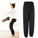 thumbnail image 4 of Pantalones de gimnasia elásticos y transpirables para correr, kung fu, taichi, pantalones de fitness de yoga negros L, 4 of 8