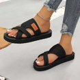 thumbnail image 6 of Bibifish Womens Flip Flops Fabric Upper Comfortable Soft Thong Sandals Outdoor Casual Beach Slippers, 6 of 9