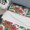 thumbnail image 4 of Designart 'Hibiscuses Floral Pattern' Tropical Duvet Cover Set, 4 of 4