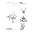 thumbnail image 5 of JKR Diamond Heart Necklace for Women 925 Sterling Silver 1CT Heart Pendant Jewelry, Anniversary Valentines Day Gifts for Her Wife Mom Girlfriend, 5 of 6