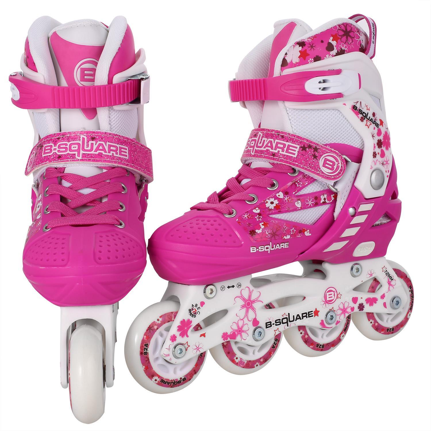 BIG CLEARANCE !!! Adjustable Inline Skate Set Integral Steel Plastic