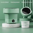 thumbnail image 3 of Portable Washing Machine,Foldable Mini Washing Machine，8Litre Large Capacity Mini Washer for Underwear,Suitable for Travel, RV, Camping, Home or Apartments Laundry Used (green), 3 of 5