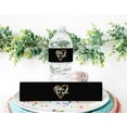 thumbnail image 5 of Darling Souvenir Classic Black With Heart WaterBottleLabels Self Adhesive Party Collection Cheers To 40WaterBottleStickers Great For Wedding, Birthday, Anniversary Party- Pack Of 32, 5 of 6