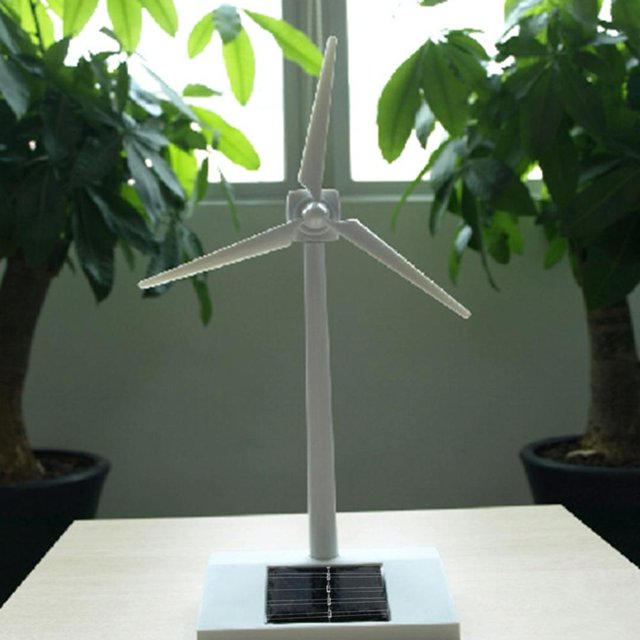 Apoyos de molino de viento de enseñanza con energía solar Ligero 3D para suministros de exhibición escolar Ndcxsfigh libre de BPA