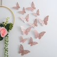 thumbnail image 1 of Pegatinas de pared de mariposas huecas, diseño de mariposas de papel huecas en 3D para bodas, festivales y decoración del hogar, 1 of 6