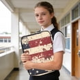 thumbnail image 6 of Haosy Accordion File Organizer Zipper Binder 500 Sheet 6-Tab Expanding File Folder Multi-Pocket 1.2 Inch 3 Ring American Flag and Animals, 6 of 7