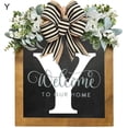 thumbnail image 3 of LCXmlly Door Garland Farmhouse Welcome Front Door Wreath with BurrFree Alphabet Design, 3 of 6