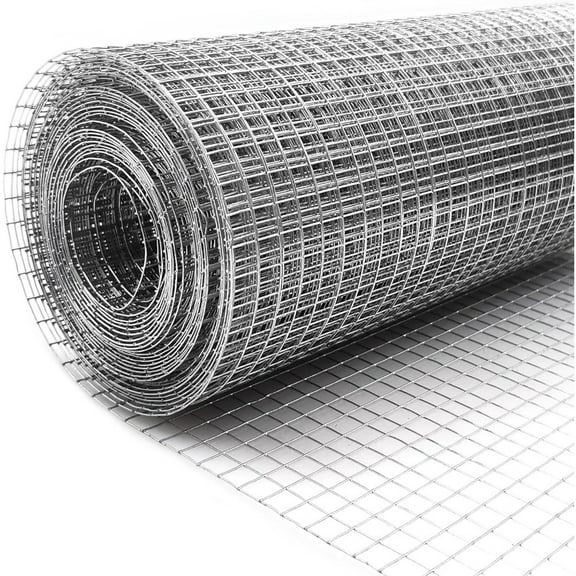 LYFJXX Galvanized Wire Mesh Roll with 1/4'' Cloth, Sliver, 8 x 20'