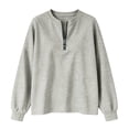 thumbnail image 5 of NominalSnug Womens Fleece Sweatshirts with Pockets Half Zip Cotton Pullover Tops Quarter Zipper Hoodies Fall Winter Clothing, 5 of 8