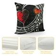 thumbnail image 4 of JEUXUS Treble Love and Burlap Throw Pillow Case Cushion Cover Sofa Outdoor Decorative Square, 4 of 5