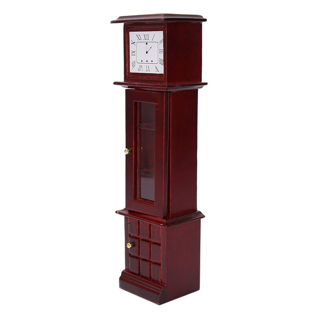 Reloj de abuelo, casa de muñecas en miniatura 1:12, reloj en miniatura para casa de muñecas, reloj de abuelo, diseño elevado