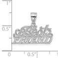 thumbnail image 3 of FJC Finejewelers 14k White Gold Best Friend Charm, 3 of 6
