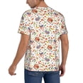 thumbnail image 2 of Zufioo BBQ Party1 Print Men's Baseball Short Sleeve, Moisture Wicking Button-Down Hip Hop Tee-Medium, 2 of 7