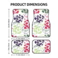 thumbnail image 2 of ZNDUO Waterproof Non-slip Car Floor Mats, Abstract Graffiti Spotted Flower Art Pattern All-Weather Car Mats Universal Floor Liner Car Accessories, 4 Piece, 2 of 6