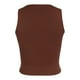 thumbnail image 4 of Camiseta sin mangas con cuello redondo y corte corto para mujer - Camiseta básica informal de verano para adolescentes, mezcla de nailon y spandex, tallas XS-XXXL, 4 of 6