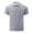 Gray,#033, variant on Men's Full Zip Polo Shirt Short Sleeve 3D Geometric Jacquard Lapel Collar Regular Fit Stretch Casual Business Tops for Daily Office Street Wear,M