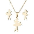 thumbnail image 3 of Xihbxyly Conjunto de Joyería de Moda, Elegante Collar de Clavícula, Pendientes Colgantes Deslumbrantes, Combinación Versátil de Joyas, Regalo para Banquete de Boda, Accesorio de Moda para Mujer, Dise, 3 of 5