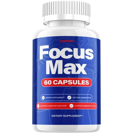 Focus Max Capsules – FocusMax Natural Blend Memory Focus Support Supplement, 1 Pack, 60 Capsules