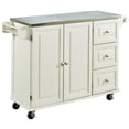 thumbnail image 2 of Homestyles Dolly Madison Wood Kitchen Cart in Off White, 2 of 14