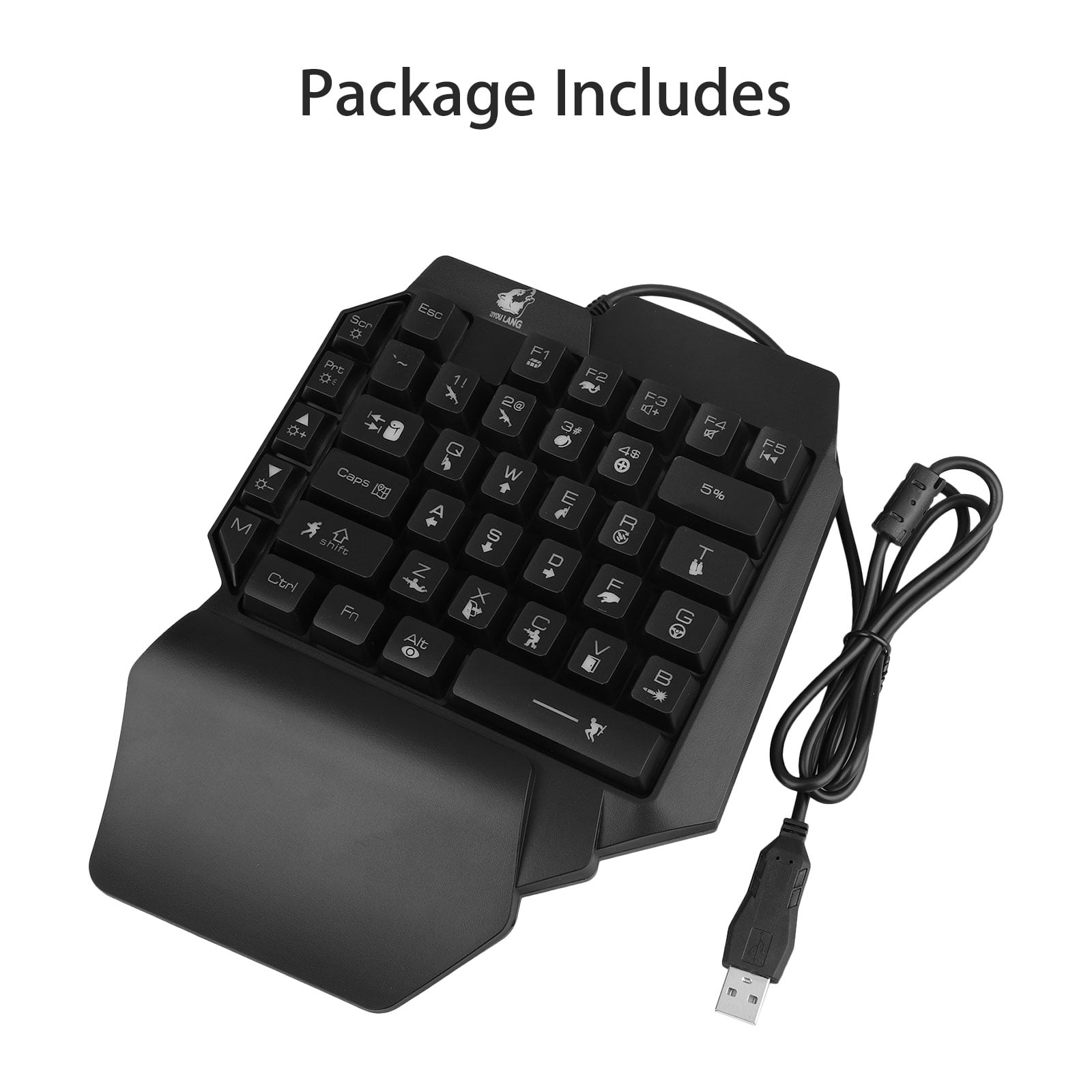  (Black Switch)One-Handed RGB Mechanical Gaming Keyboard SADES  Half Keyboard Gaming Keypad Small Gaming Keyboard for PUBG/Fps Games/LOL/APEX/CSGO/Rainbow  Six : Video Games