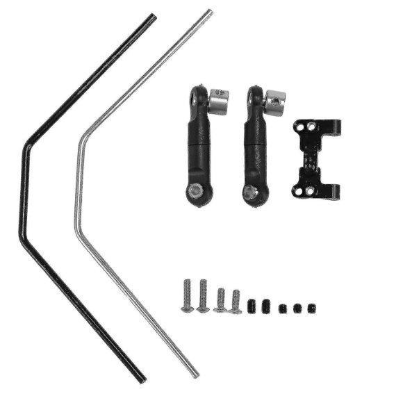 Metal Front Rear Sway Bar Set For 1/8 Traxxas Sledge Rc Car,black