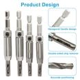 thumbnail image 4 of FRKSMD-16 PCS Self Centering Drill Bit Set, 5/64-1/4" VIX Bit Hinge Drill Bit, Quick-Change 1/4" Hex Shank with 1 Hex Key for Woodworking Window Door Hinge, 4 of 4