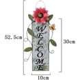 thumbnail image 2 of Bienvenida Arte De Metal Girasol Letrero De Bienvenida Decoraciones De Cercas Colgantes De Hierro Forjado Para El Porche De La Puerta Delantera Yuarrent HA040728-01, 2 of 6