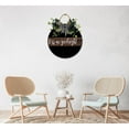 thumbnail image 5 of Kiss Me Goodnight Front Door Sign Funny Wreaths Hanging Wooden Plaque Decoration Round Rustic Wood Farmhouse Porch Decor for Home Front Door Decor, 11 x 11 Inch, 5 of 5