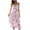 Purple, variant on Holloyiver Summer Dresses for Women 2023 Trendy Elegant Sleeveless Floral Print Halter Strap Sexy V Neck Party Long Dress High Waist Sun Dresses Purple