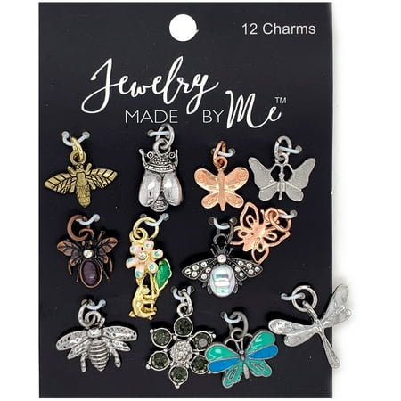 UPC: 0842702147122 | Jewelry Made By Me Charms 12/Pkg-Bugs