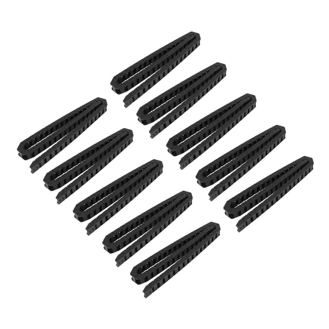 10piezas 10 x 20mm 1M Abierto en Ambos Lados Cadena de Arrastre Cable de Remolque de Plastico