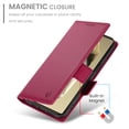thumbnail image 6 of Allytechgroup Wallet Case for Samsung Galaxy S23 Ultra, Premium PU Leather Cards Slots Shockproof Flip Cover Stand Feature Magnetic Closure Retro Business Style Case Cover for Galaxy S23 Ultra,Winered, 6 of 6