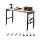 thumbnail image 1 of VEVOR Banco de trabajo de 60" con ruedas, mesa de altura ajustable, toma de corriente y tablero perforado, 1 of 9