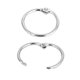 thumbnail image 5 of Metal Book Calendar Loose Leaf Binder Ring Silver Tone 20mm Inner Dia 20Pcs, 5 of 5