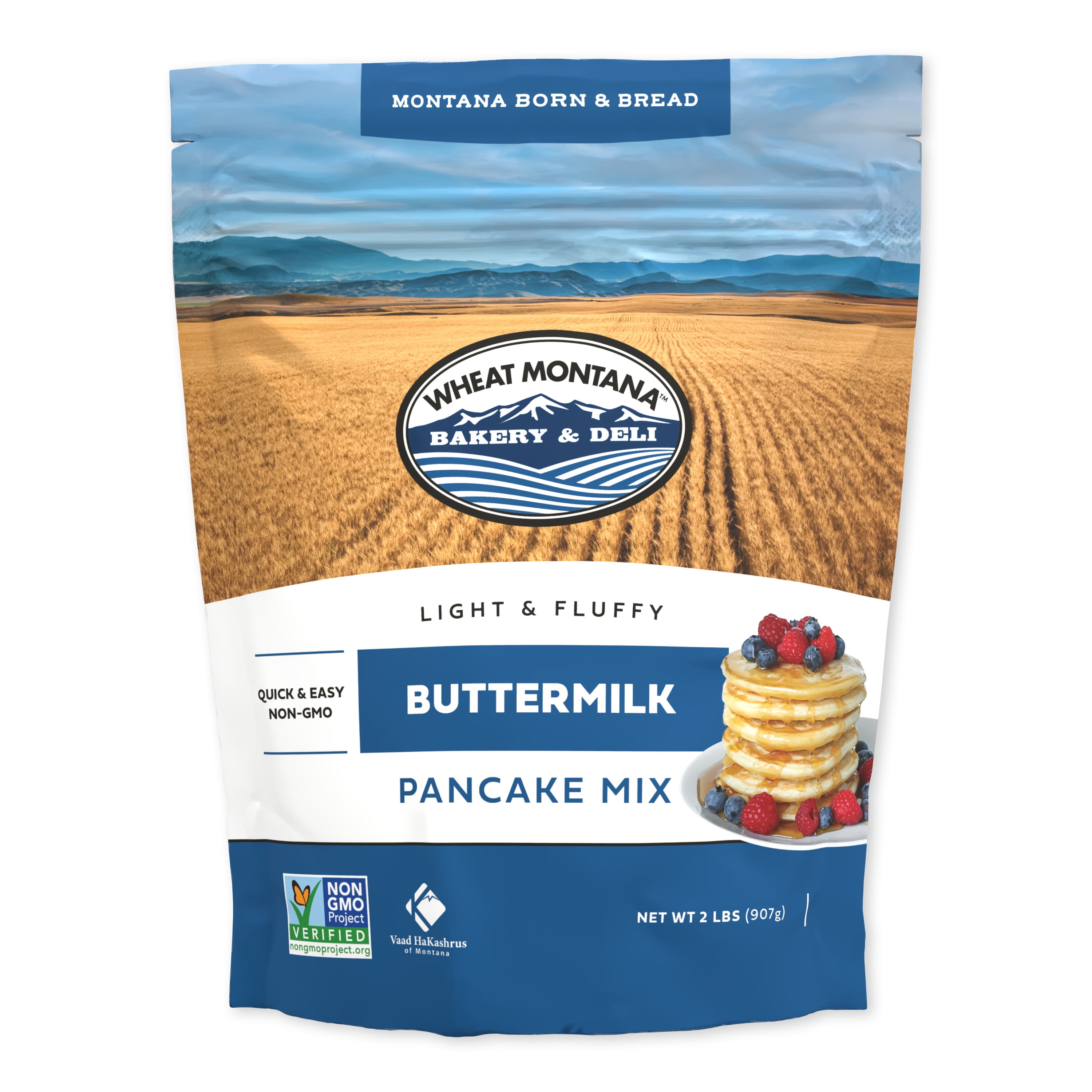 (4 pack) Wheat Montana Buttermilk Pancake Mix, 2 lb