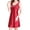 Red, variant on Sngxgn Women's Pleated Front Loose Fit Short Sleeve Nightgowns House Dress with Hand Pockets(Purple,XL)