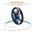 thumbnail image 4 of Matsuzay 90LED Solar Powered LED Tira de luz Flexible String Lighting Impermeable Fiesta de Navidad Iluminación y accesorios No.1 Matsuzay HA025396-01, 4 of 6