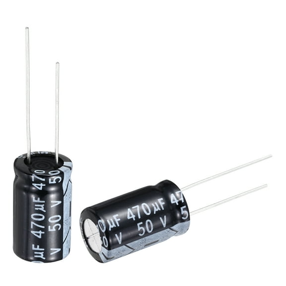 470uF 50V Capacitor, Aluminum Electrolytic Capacitors 105C High Temp 18pcs