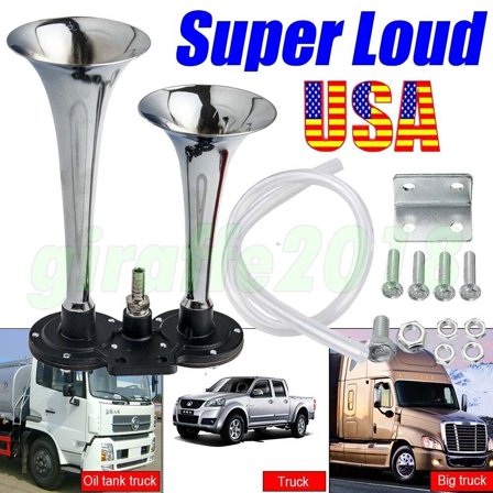 Super Loud Car Electric Horn 1000DB 12V Dual Trumpets Truck Boat Train Speaker