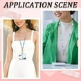 thumbnail image 5 of 4pcs Colorful Acrylic Plastic Mixed Color Bead Teacher Lanyard Breakaway Id Badge Strap Necklaces Bulk for DIY Adults Office Women School Teacher Nurses Id Cards, 5 of 5