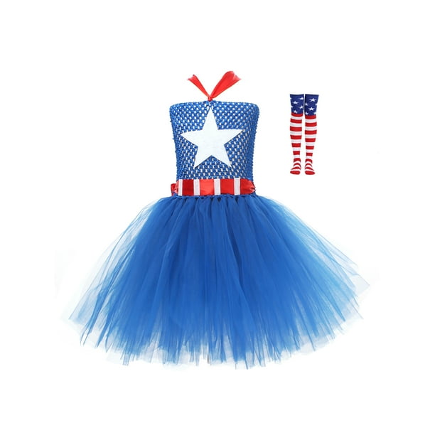 Faroot 4th Of July Kids Costumes Independence Day Cosplay Party Costumes Blue