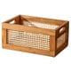 thumbnail image 5 of Cesta de almacenamiento tejida de bambú hecha a mano, caja de almacenamiento de madera para escritorio, 5 of 8